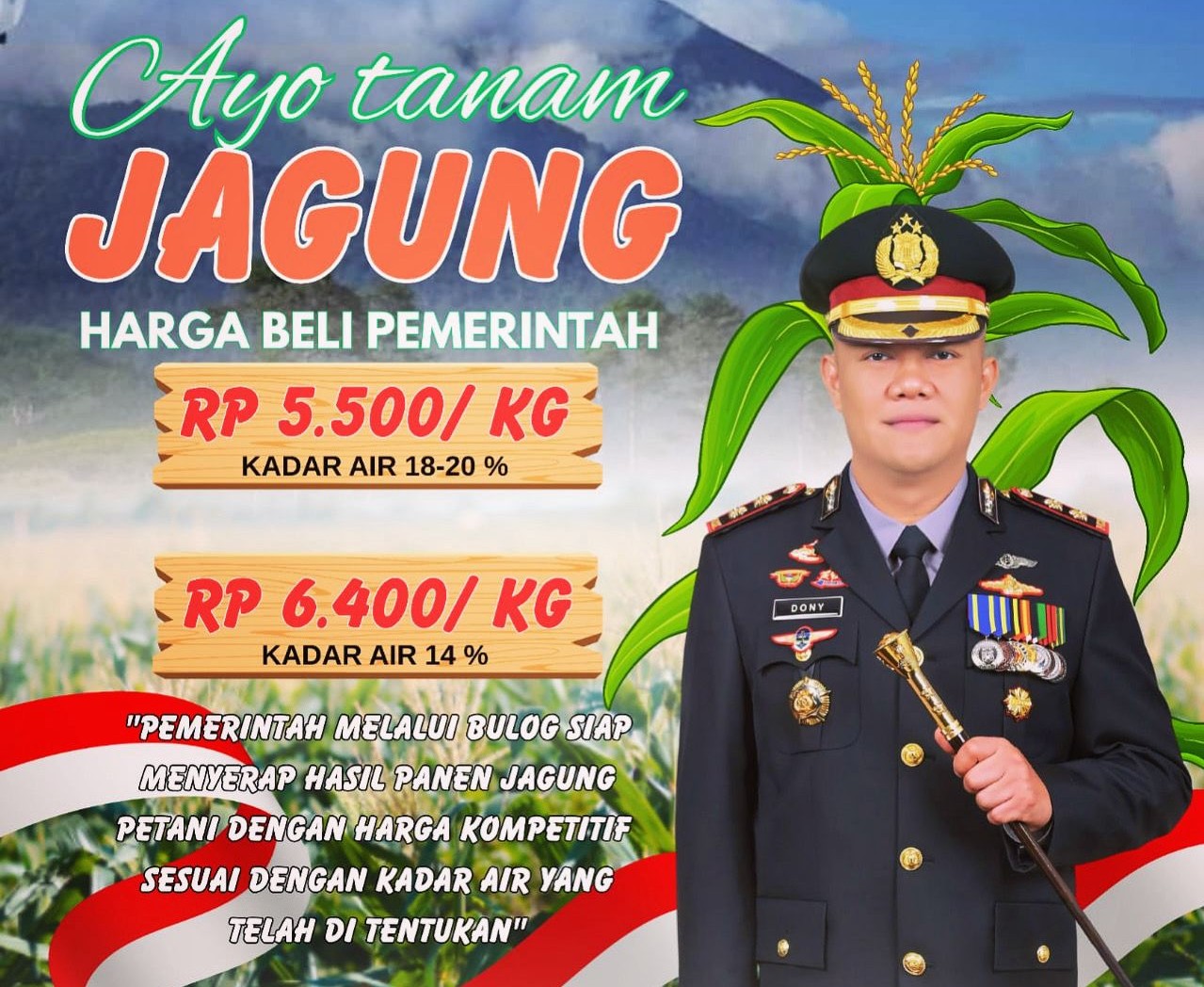 Polres Subang Gandeng Ponpes Siroojul Hikam Tanam Jagung untuk Dukung Ketahanan Pangan