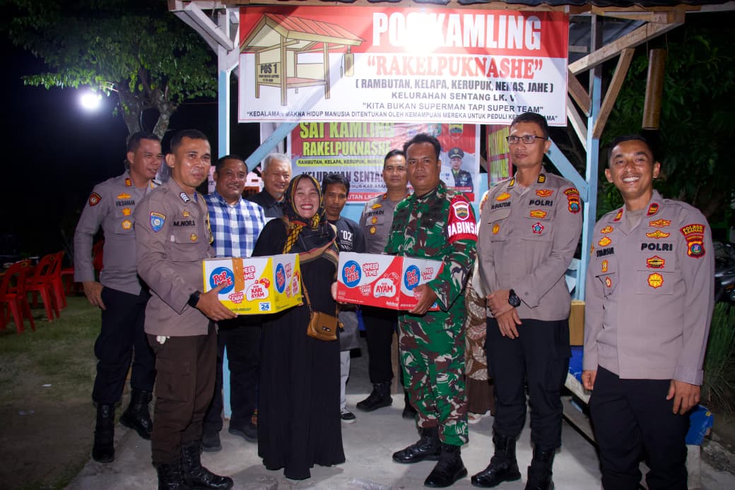 Polres Asahan Gelar Ngopi Kamtibmas di Poskamling Kelurahan Sentang