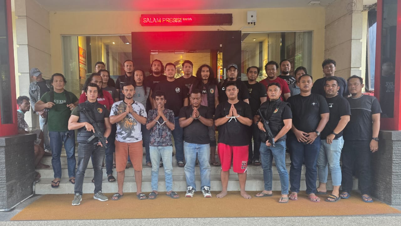 Polres Asahan Bongkar Kasus Pembakaran Alat Berat, 5 Pelaku Diamankan